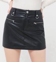 Faux Leather Mini Skirt