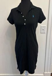 Polo Ralph Lauren Polo Shirt Dress Black NWOT