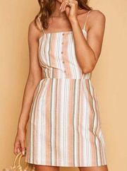 LOST + WANDER CITY TO COUNTRY striped MINI DRESS