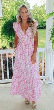 Summer Pink Maxi Dress