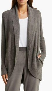 Barefoot Dreams Brown Cozychic Lite Circle Cardigan