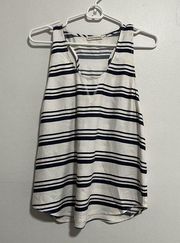 Ulla Johnson NWT White Blue Sailor Striped Jetty Tank Top Silk Blend Size 8