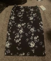 Printed Pencil Skirt