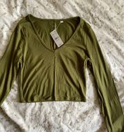 PacSun NWT  Cropped Long Sleeve