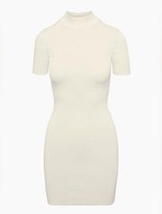 Babaton Sculpt Knit Banner Dress in Matte Pearl, size M