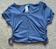 Tilly's Button Cinch Smock Top