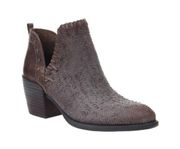 OTBT • Santa Fe Boots ankle bootie western Cinder brown reptile studded cowgirl