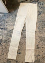 ZARA White High Waisted Pants Size 6