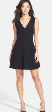 Felicity & Coco Nordstrom Black Bianca Fit & Flare Cocktail Dress Size XL NWT