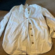 Sezane white button down 36