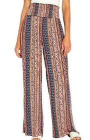 Anthropologie Three Dots Printed Pull-On Boho Flowy Pants