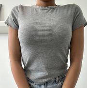 Grey Fitted Tee