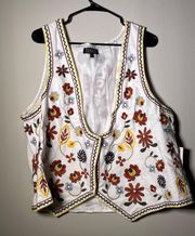 embroidered vest