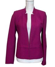 Sandro Womens Pink Blazer Career Office Business Star Neckline Size 36 US Small