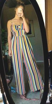 Xhilaration Striped Jumpsuit