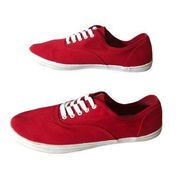 Mossimo Supply CO Canvas Walking Tennis Shoes Red Lace-up Size 10 Textile Upper