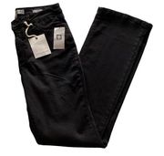 New Anne Klein Womens Slimming High-Rise Boot Cut Black Jeans Size 10