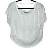 Athleta White Basic‎ Curved Hem Tee Shirt Size M