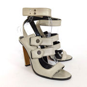 Derek Lam Beatrice Leather Strappy Ankle Strap Heeled Sandals Size 7B Preowned