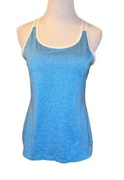 C9 Champion Women Activewear Tank Top Size XS Blue Logo Racerback Blue White