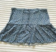 dainty floral ruffle skirt one size