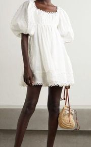 NWT Zimmermann cassia scallop mini dress