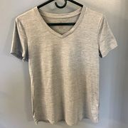 Tee Shirt Womens Medium Gray Stretch Semi Fitted Athletic Workout