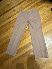 NWOT Vintage Chadwicks of Boston Wool Trousers Straight Wide Flare Casual Dress Pants Winter warm Tan cream