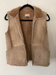 Vintage 100% Leather Exterior Vest