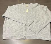 Max Studio Women Gray Cardigan Size‎ Large Long sleeve Button Down