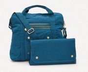 Stella McCartney Blue Baby Diaper Bag with Zip Pocket