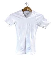 Women’s White  Zoned Performance Undershirt M