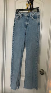 High Top-Waisted Flare Jeans