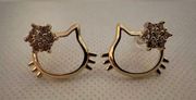 Hello Kitty | Kitty cat style post earrings.