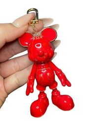 Baublebar Disney Mickey Mouse Bag/Backpack Charm Keychain Red NIB