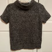 Lands’ End T-shirt sweater, gray 