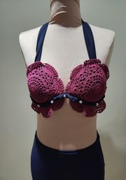 Maroon Crochet Bralette