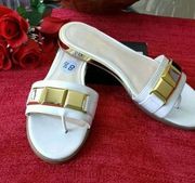 Nine West Women  White Sandals Size 8.5