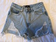 Riot High Rise Mom Jean Short