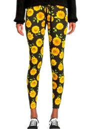 NWT Nobo sunflower ankle leggings Womens Size X-Large 15/17 pants tights flower