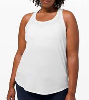 White Love Tank Pleated Size 4