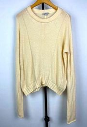 Rails Joanna Cream Ivory Cashmere Wool Blend Pullover Knit Sweater