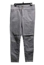 LOFT Ann Taylor Gray Stretch Ankle Pants Size 8 EUC #0902