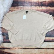 Forever 21 Oversized Baggy Sweater Tan