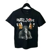 Chemistry x Poetic Justice Rap Tee T Shirt Graphic Short Sleeve Cotton Solid