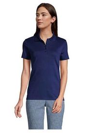 NWT Lands End Supima Polo Blue Size Small