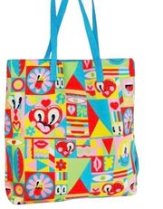 Estée Lauder x Hattie Stewart Collaboration Colorful Maximalist Tote Bag