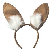 None Bunny Ears Rabbit Ears Headband Tan Brown One Size Fits Most Adults