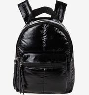 New With Tag  Gwen Mini Black Glossy Backpack RETAILS $110