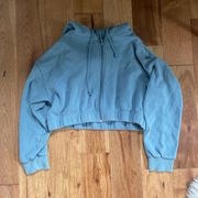 Cropped Hoodie Full Zip